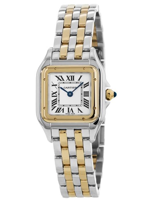 cartier gold and silver watch